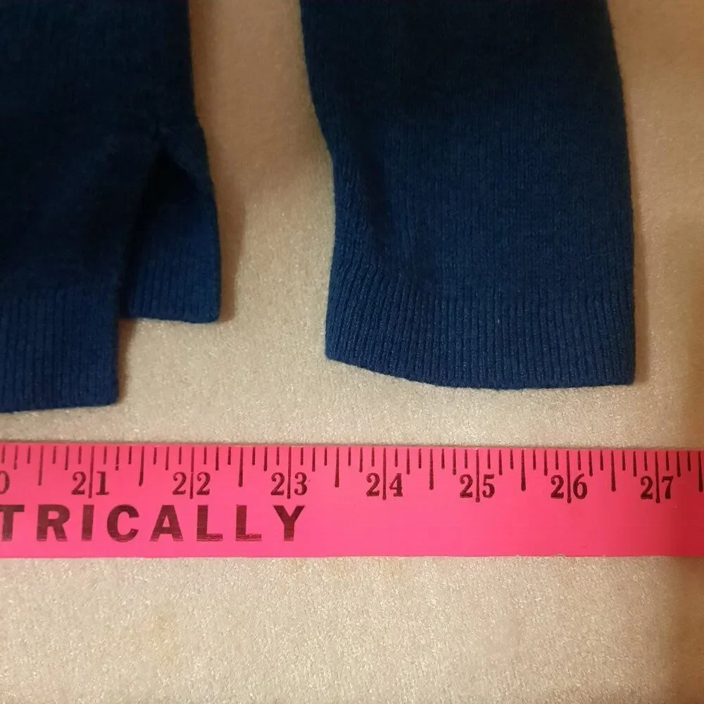 Old Navy Blue Tunic Lightweight Sweater Side Slits Soft Knit Layering, XL - Picture 8 of 10